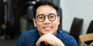 happy man who makes his emotional hygiene a priority