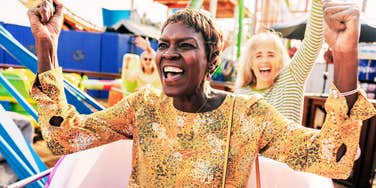 Empowered person thriving in retirement years. 
