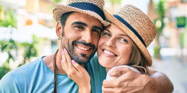 couple who are kindred spirits looking happy