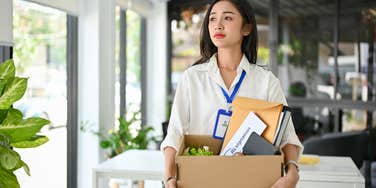 woman quitting job she loves