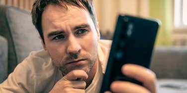 Husband Worried After Looking At Wife's Phone And Seeing Another Guy Is Texting Her