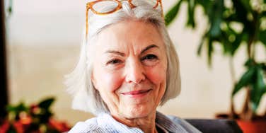 Woman in her seventies enjoying the best years of her life. 