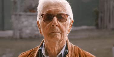 Older person is unloved and mean.