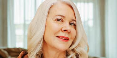Woman who still seems young in her sixties. 