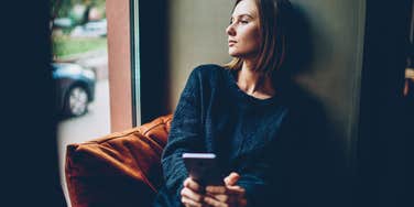 Woman using ChatGPT like an emotional support animal