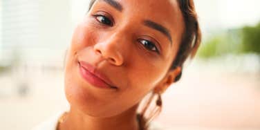 Person evolving into most authentic version of herself.