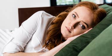 sensitive woman feeling sad from poor treatment