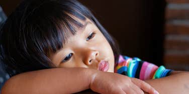 Kid grew up emotionally neglected.