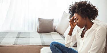 upset woman whose friend hurt her feelings