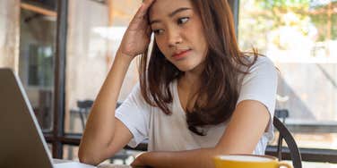 woman angry at work