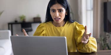 gen z intern who is stressed out about the vibe at work