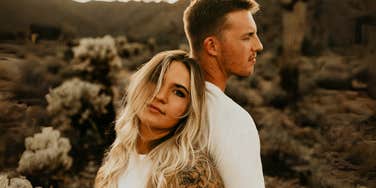 Couple who has a competitve marriage.