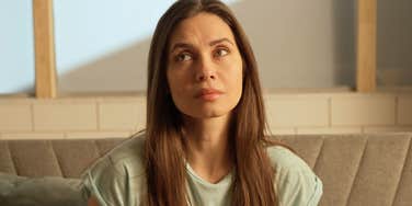 impatient and annoyed woman thinking