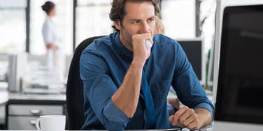 stressed and frustrated office worker