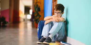 student struggling with his mental health at school
