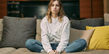 intelligent woman feeling bored