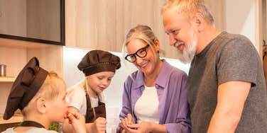 Grandparents who are deeply loved by their grandchildren. 