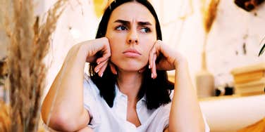 Woman in love with someone who isn't right for her. 