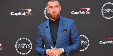 Travis Kelce on the red carpet
