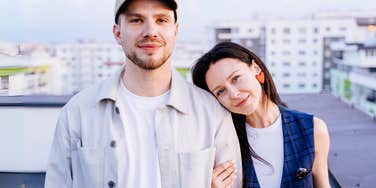 Deeply in love couple that are happy together.