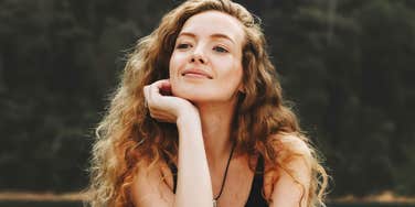 Woman improving well-being.