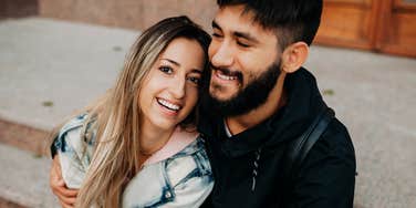 A couple on a date that is going really well.