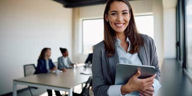 female CEO at her company