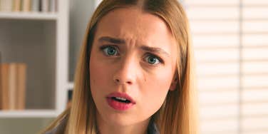 Person shocked by others gross hygiene habits. 