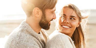 Happy couple in a good marriage.