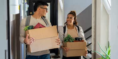 people moving into new apartment