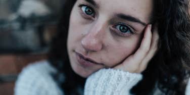 sad woman struggling with her mental well-being
