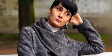 Lonely person who is always doing life on her own. 