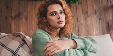 sad woman feeling left out of every social situation