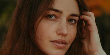 Person loves from soul.