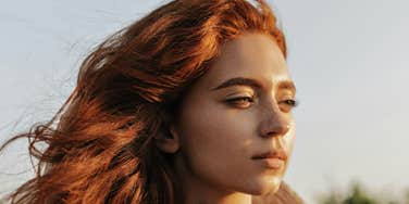 Woman mastered art of inner calm.