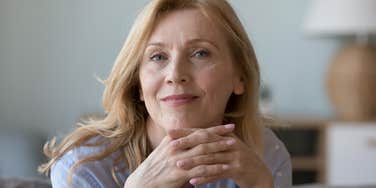 older woman enjoying being alone without friends
