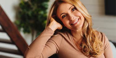 caring compassionate woman smiling