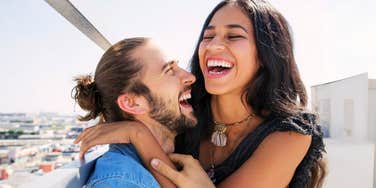 Man who really likes woman.