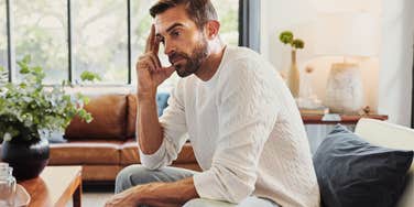 upset man shutting down emotionally