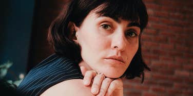 Woman who is feeling anxious. 
