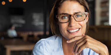 older woman enjoying alone time