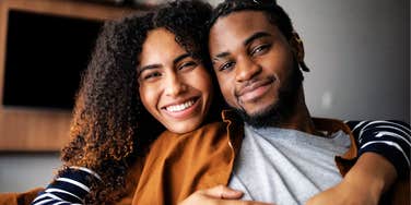 Couple that is naturally happy.