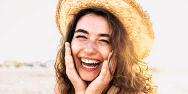 Naturally joyful person. 