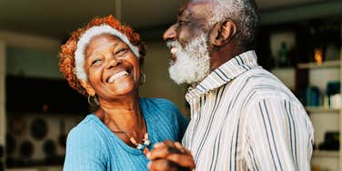 Happy lifelong married couple. 