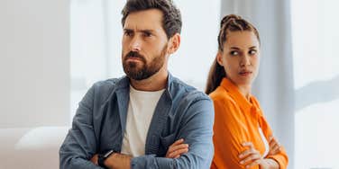 toxic man turned away from woman romanticizing his behavior