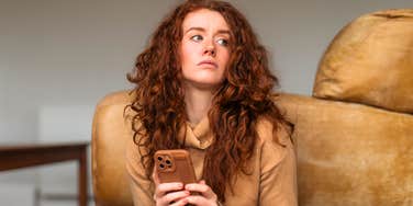 Woman who is being ghosted.