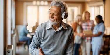 elderly man taylor swift fan club retirement home