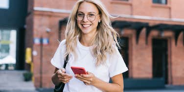 millennial woman smiling