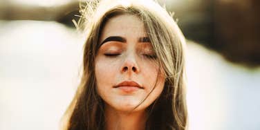 Person who has mastered eliminating stress in their life in seconds. 