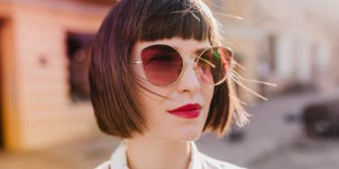 mysterious cool woman staying away from social media